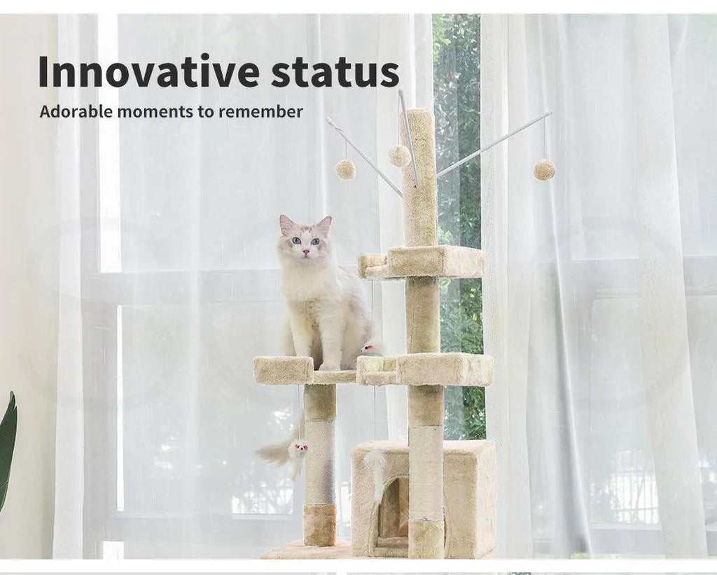 Cat Tree Scratcher Playground 210cm
