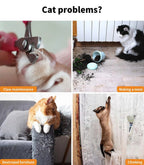 Wooden Cat Tower Scratching Climbing Post 130cm