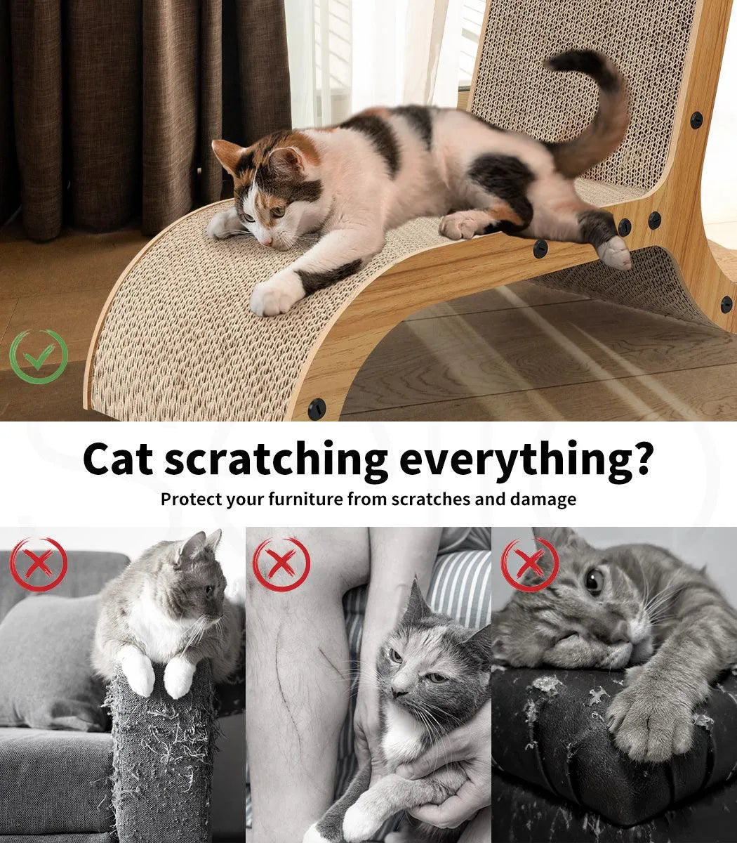 Cat Scratch Pad Cardboard Kitten Cat Scratcher Scratching Board Scratch Toy