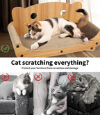 Cat Kitten Claw Scratching Board Post Scratcher Corrugated Cardboard