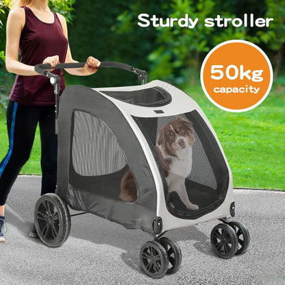 Pet Stroller 4 Wheel