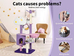 Cat Tree Condo Scratching Post Multi-Level - Purple