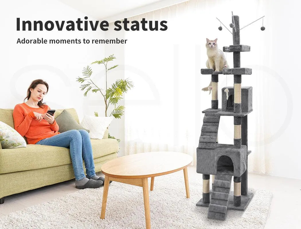 Cat Tree Scratcher Playground 210cm