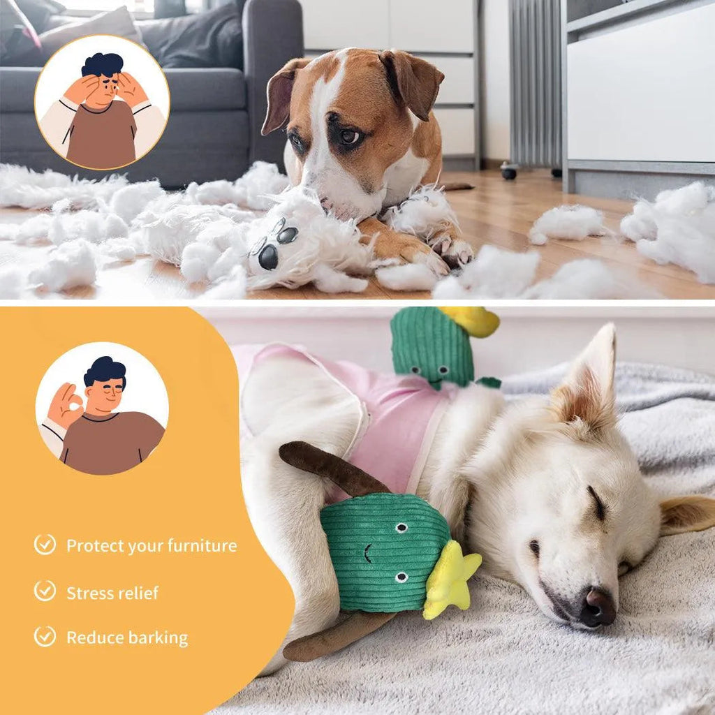 Green Cactus Dog Toy