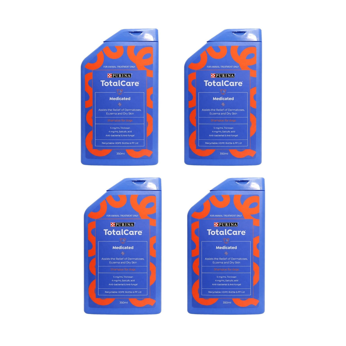 Purina 350ml Total Care Medicated Dog Shampoo