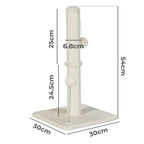 Cat Scratcher Scratching Post Natural Sisal Kitten Stable Ball Toys 54cm
