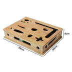 Cat Nail File Scratcher Large Solid Wood with Toy Balls for Indoor Cats