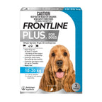 Frontline Plus Dog 10-20kg Blue Medium 3pk