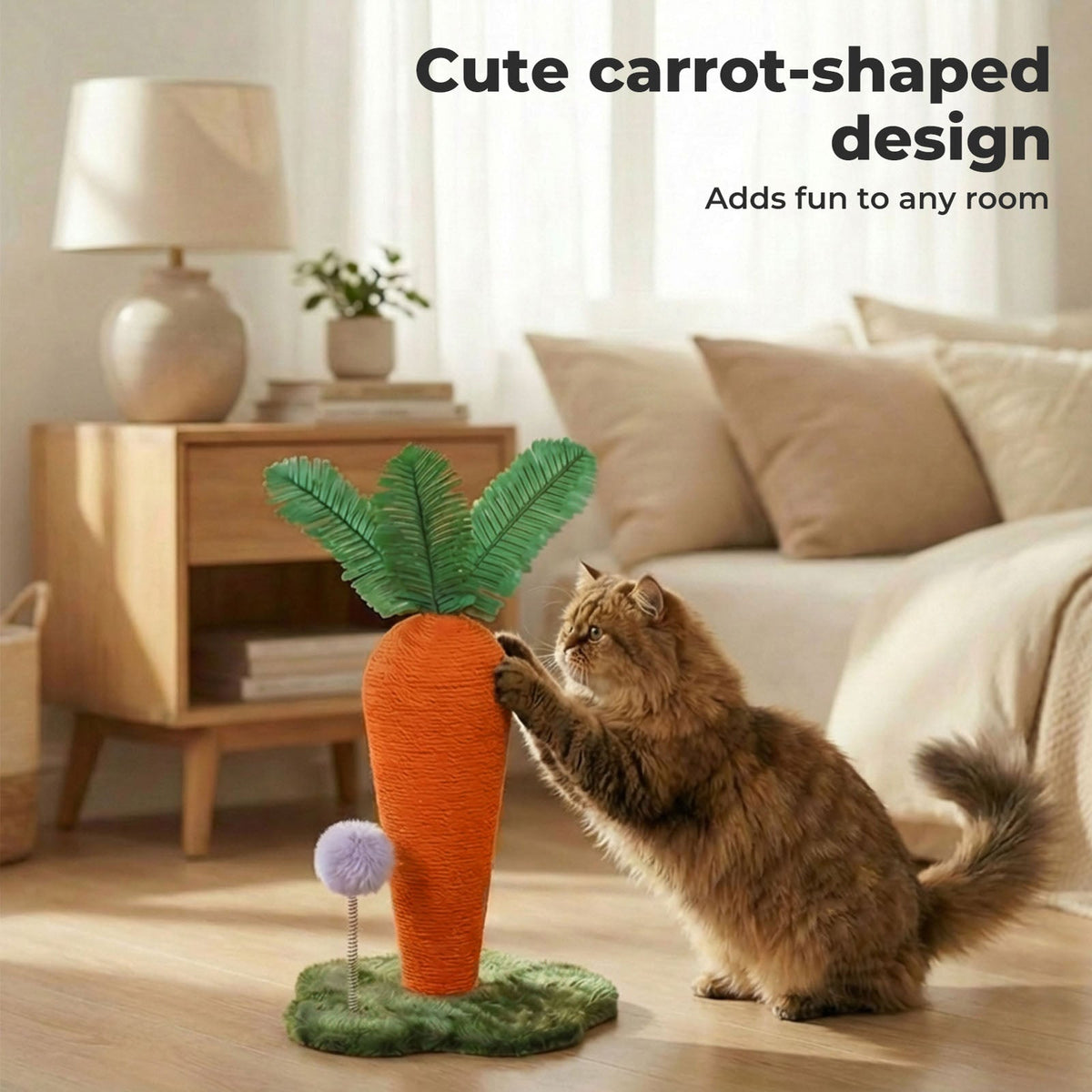 Cat Scratching Post Cute Carrot Scratching Post Pet Supplies Entertainment