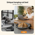 Cat Bed Hammock 360° Rotating Hanging Sturdy Washable Removable Breathable