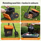 Pooper Scooper Rake Kit Long Handle Dog Poop Picker Easy Pickup Outdoor