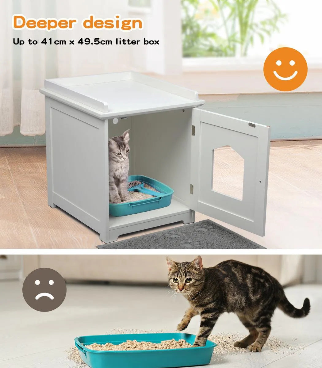 Cat Litter Box Mat Fully Enclosed Kitty Toilet