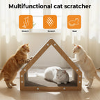 Cat Scratcher Board Bed Scratching Cardboard House Condo Toy Pad Recyclable