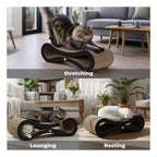 Pawz Cat Scratcher Board Bed All Sided Use Scratching Cardboard House Condo Toy