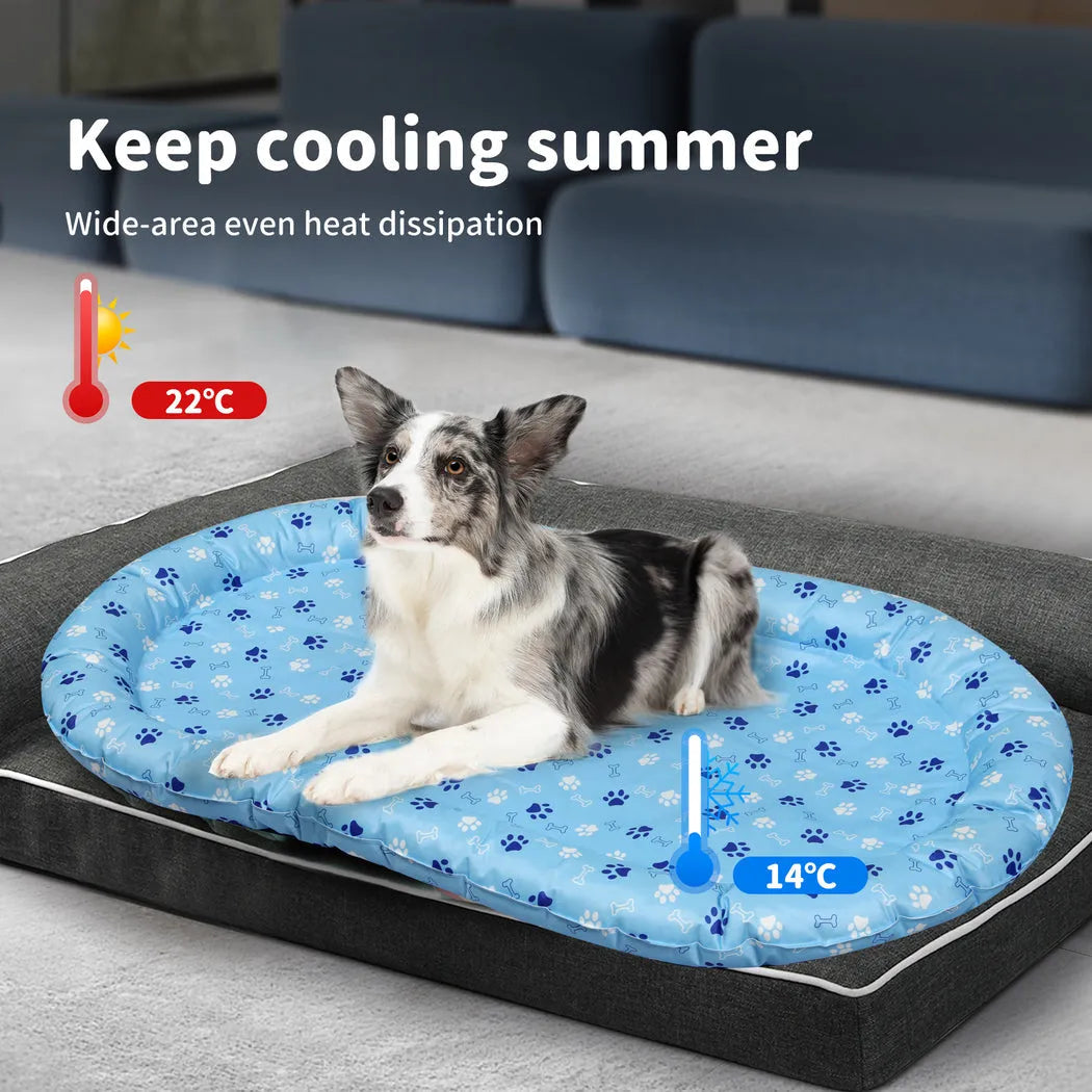 Pet Cooling Mat Dog Cat Gel Non-Toxic Bed Pillow Self-cool Summer Ice Pad