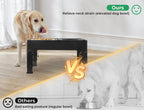 Elevated Pet Feeder with Steel Non-Slip Bowl