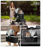 4 Wheels Pet Stroller Deluxe
