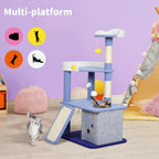 Cat Tree Post Scratching Multi-Level - Blue