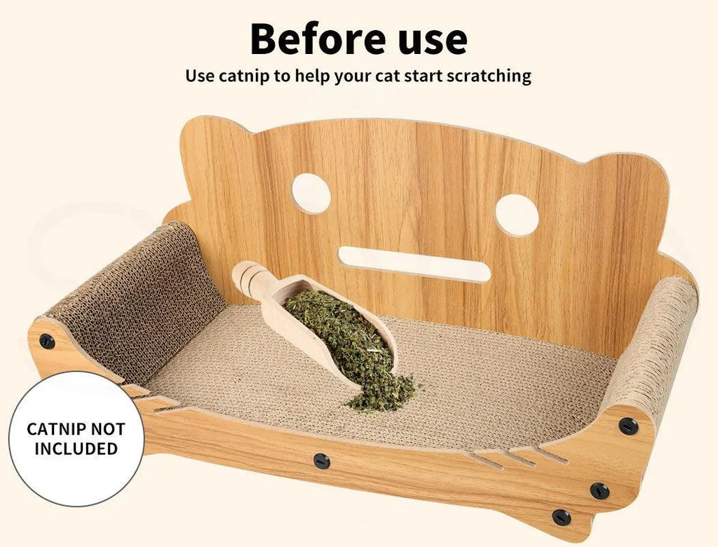 Cat Kitten Claw Scratching Board Post Scratcher Corrugated Cardboard