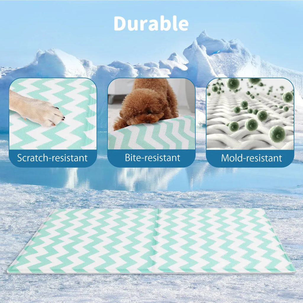 Pet Cooling Mat - Non-Toxic Gel Pad for Dogs & Cats