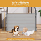 Pet Adjustable Retractable Mesh Pet Gate