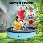 Pet Dog Pool – Folding 2-in-1 Splash Bath Tub