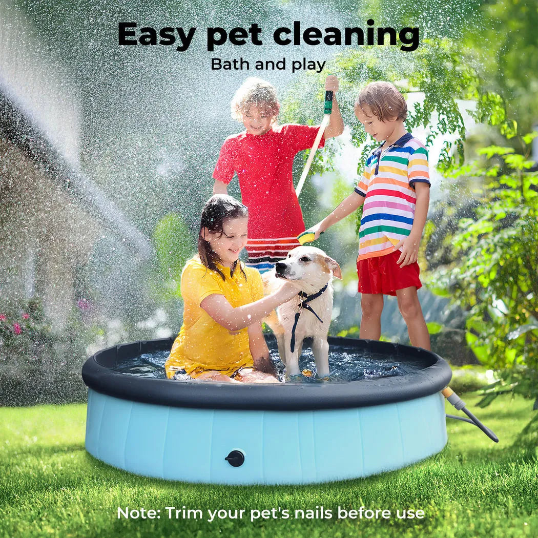 Pet Dog Pool – Folding 2-in-1 Splash Bath Tub