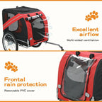 Pet Trailer Bike Foldable Pet Trailer Outdoor Cycling With Sunroof