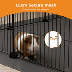 Pet DIY Playpen 16 Panels Guinea Pig Small Animals Cage Exercise Fence Mat
