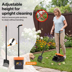Pooper Scooper Rake Kit Long Handle Dog Poop Picker Easy Pickup Outdoor
