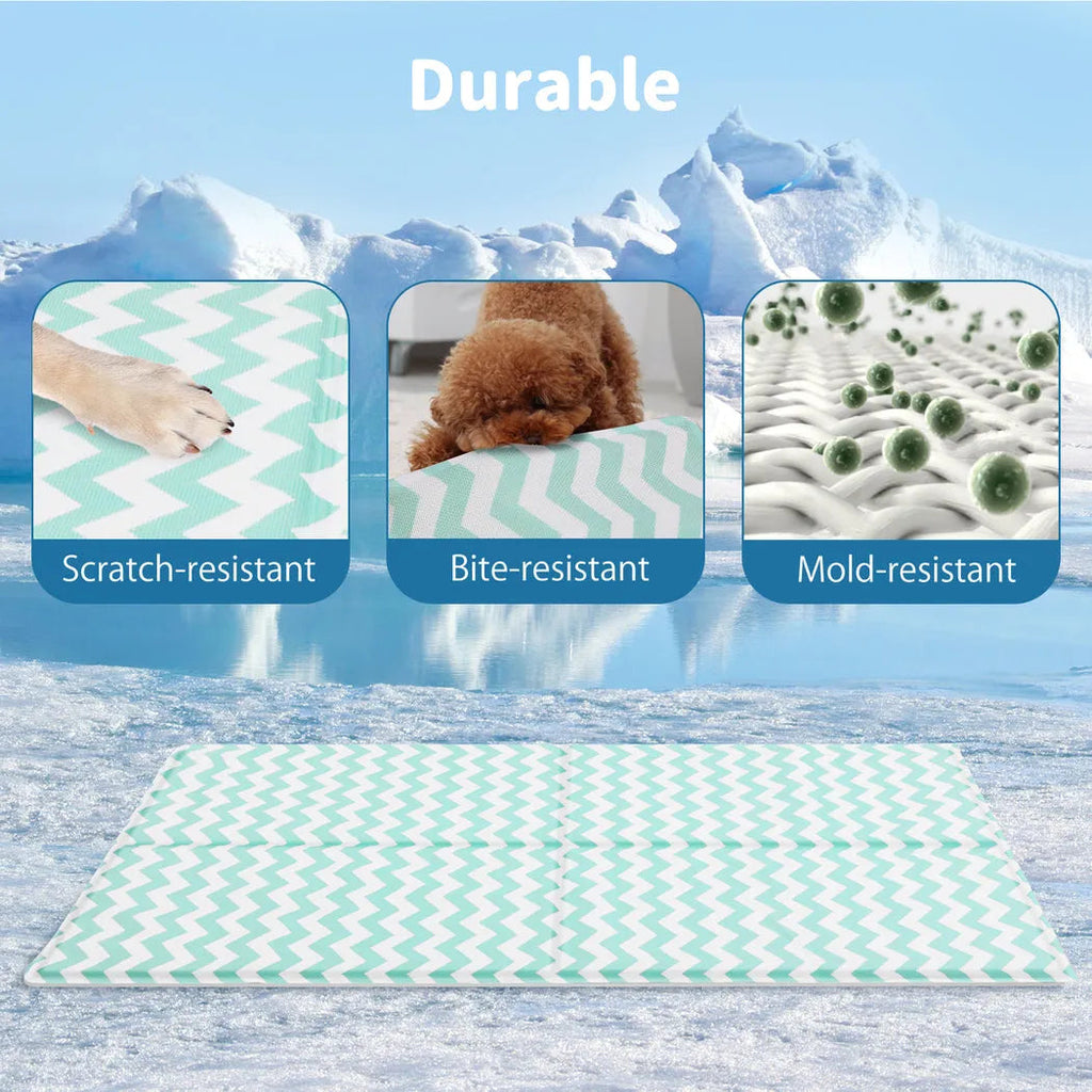 Pet Cooling Mat - Non-Toxic Gel Pad for Dogs & Cats