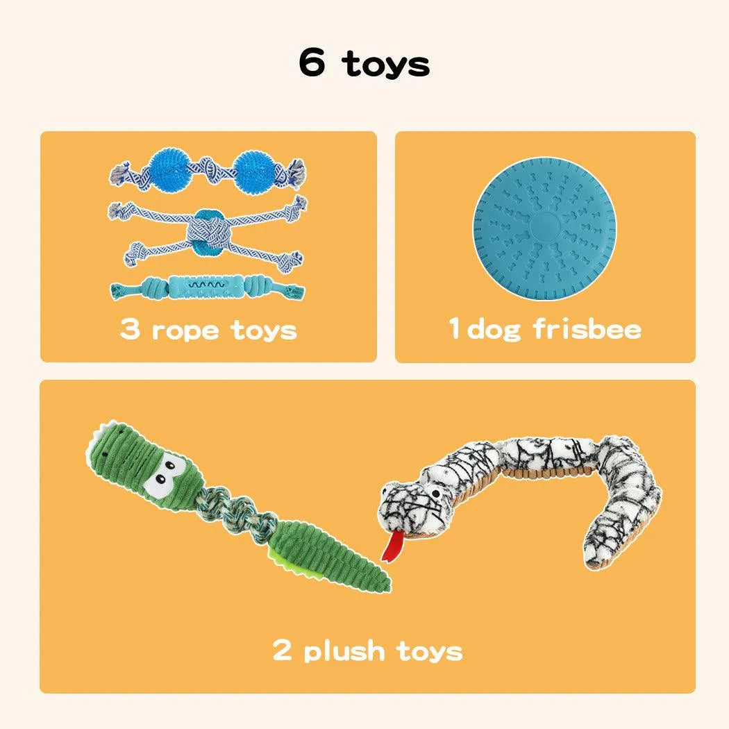 Dog Chew Toys 6pcs Value Pack