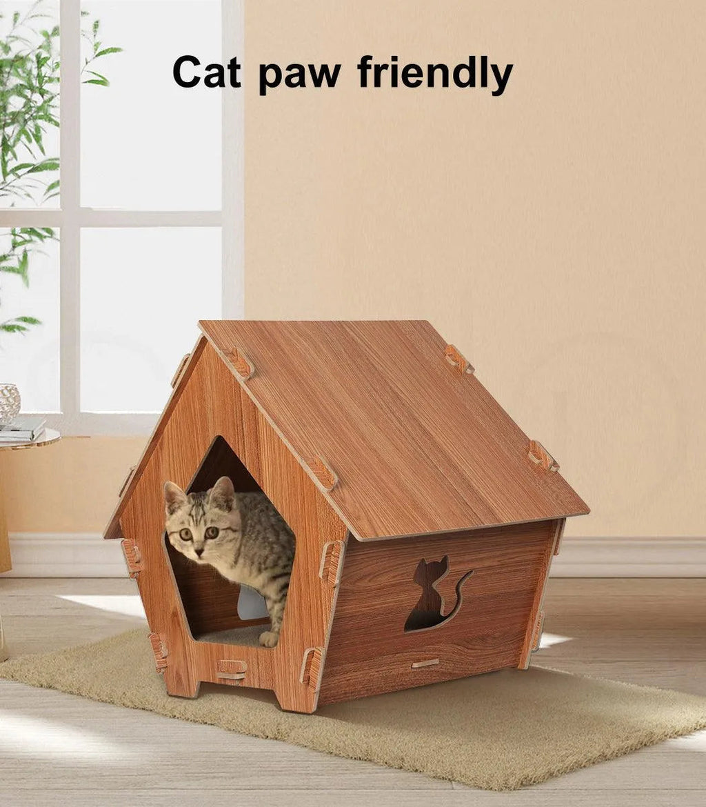 Cat Scratching Board Corrugated Cardboard - House