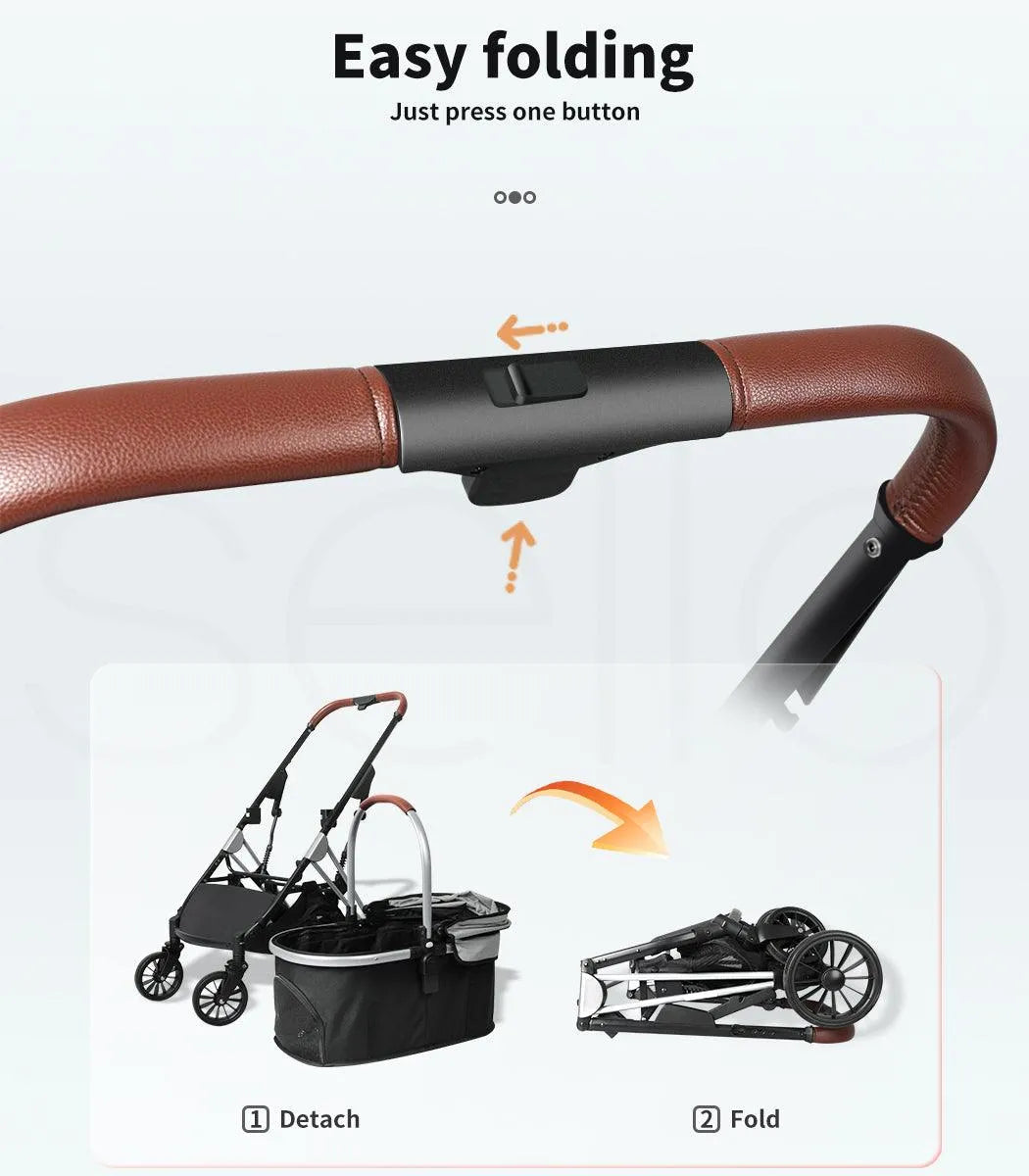 4 Wheels Pet Stroller Deluxe