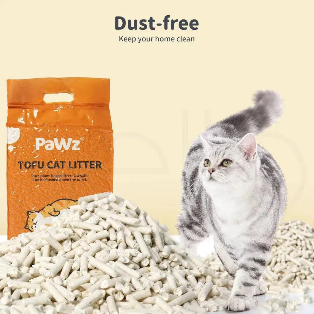 PaWz Tofu Cat Litter Clumping Flushable Original Scent
