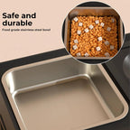 Elevated Pet Feeder with Steel Non-Slip Bowl