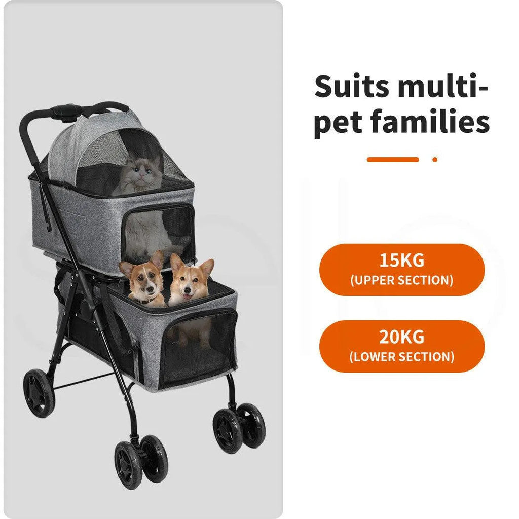 Pet Cruiser Two-tier Pet Stroller