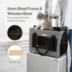 Cat Carrier Airline Approved 5mm Frame Mesh Windows  Oxford