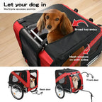 Pet Trailer Bike Foldable Pet Trailer Outdoor Cycling With Sunroof
