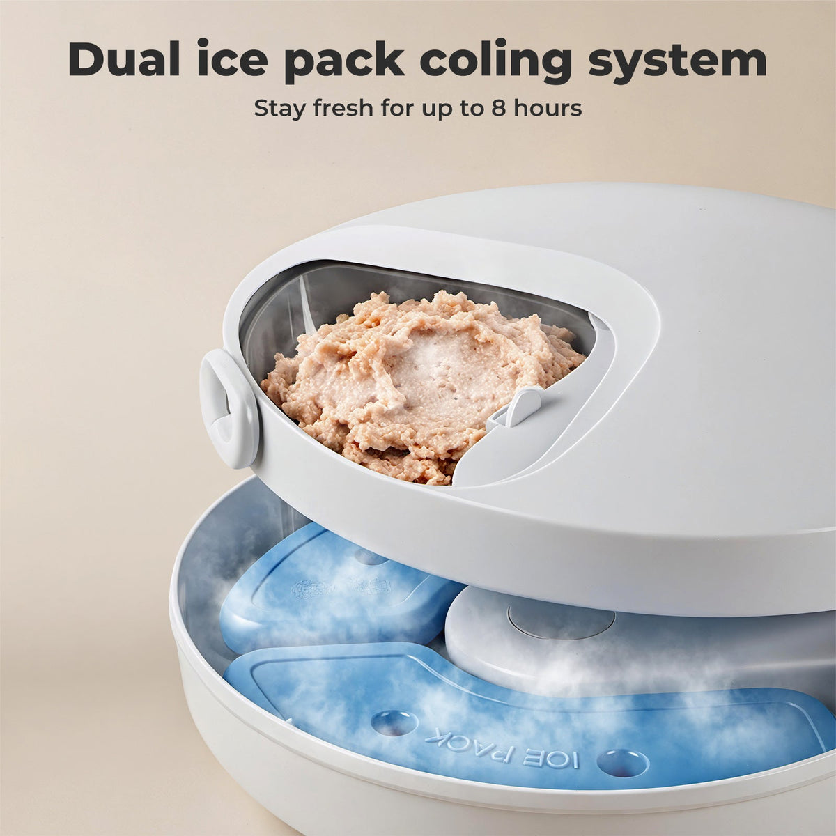 4 Meals Automatic Timer Pet Feeder Smart Chilled Wet Dry Food Dispenser