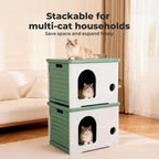 Outdoor Indoor Dogs Cats Kennel Plastic Puppy Pet House Weatherproof