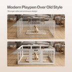 Dog Playpen 60cm Height Acrylic Clear Foldable DIY Dog Pen Indoor Use