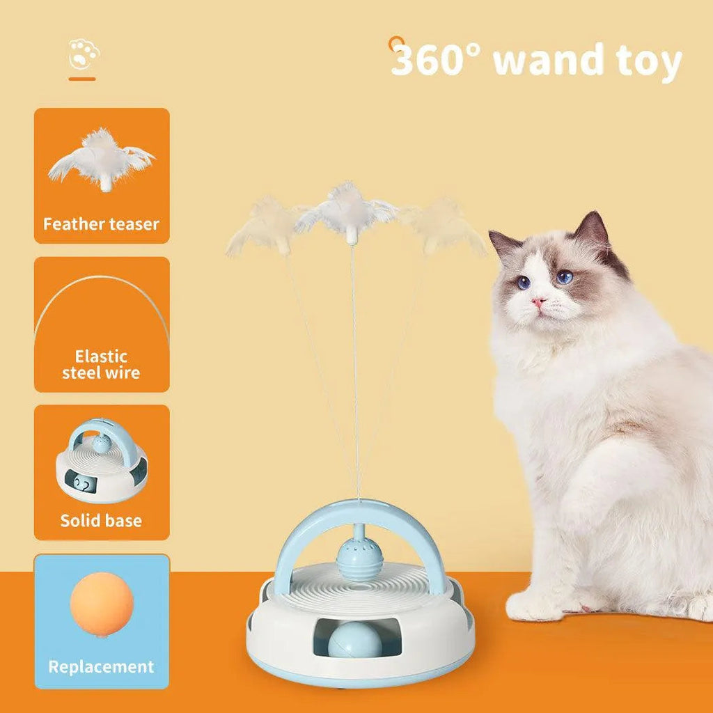 Cat Toys Set Interactive Teaser Scratching Board Tunnel 5 styles