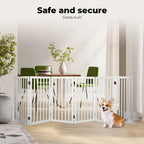 Wooden Pet Gate - White