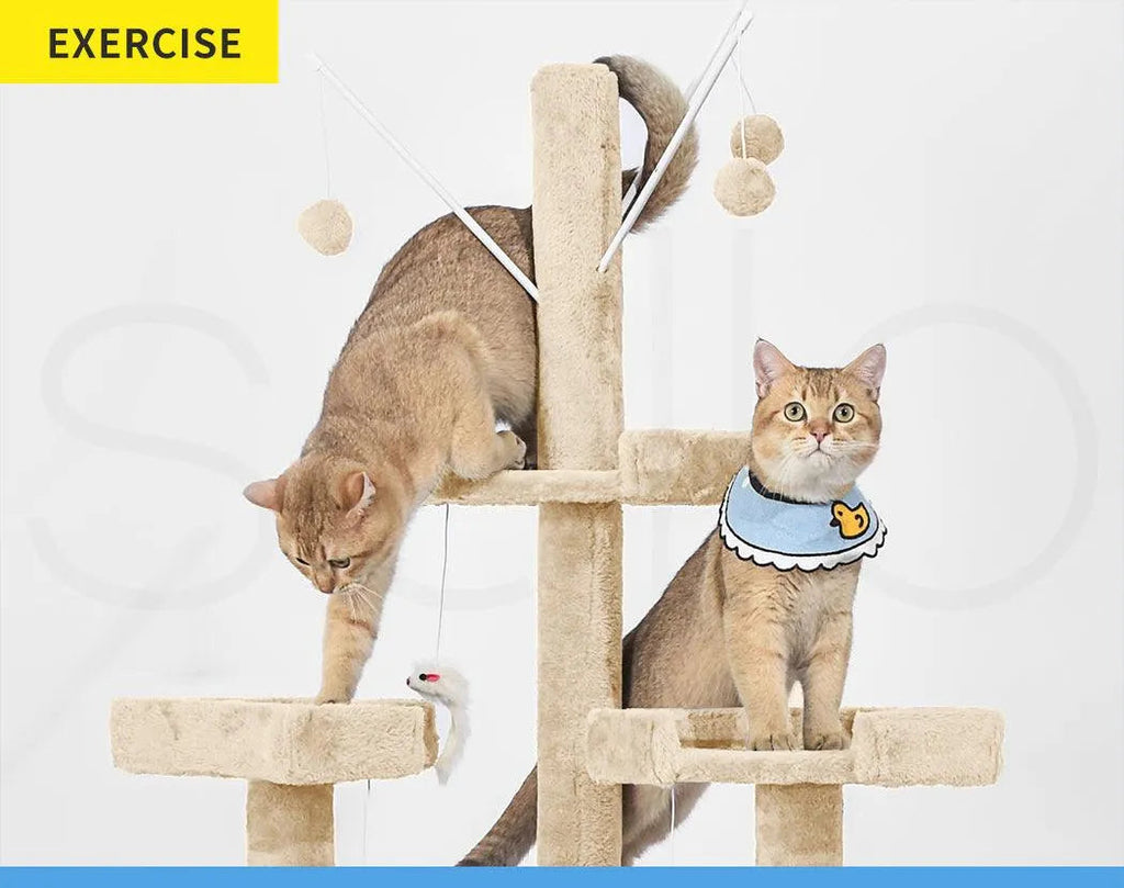 Cat Tree Scratcher Playground 210cm