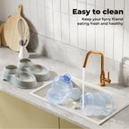 Automatic Pet Feeder Water Dispenser Set 3.5L Cat Dog Gravity Food Bowl