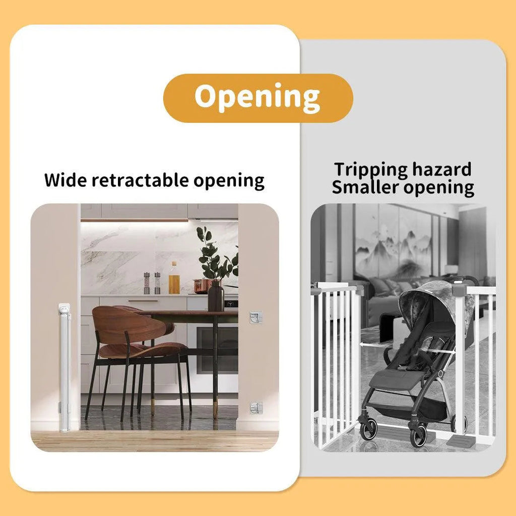 Pet Adjustable Retractable Mesh Pet Gate
