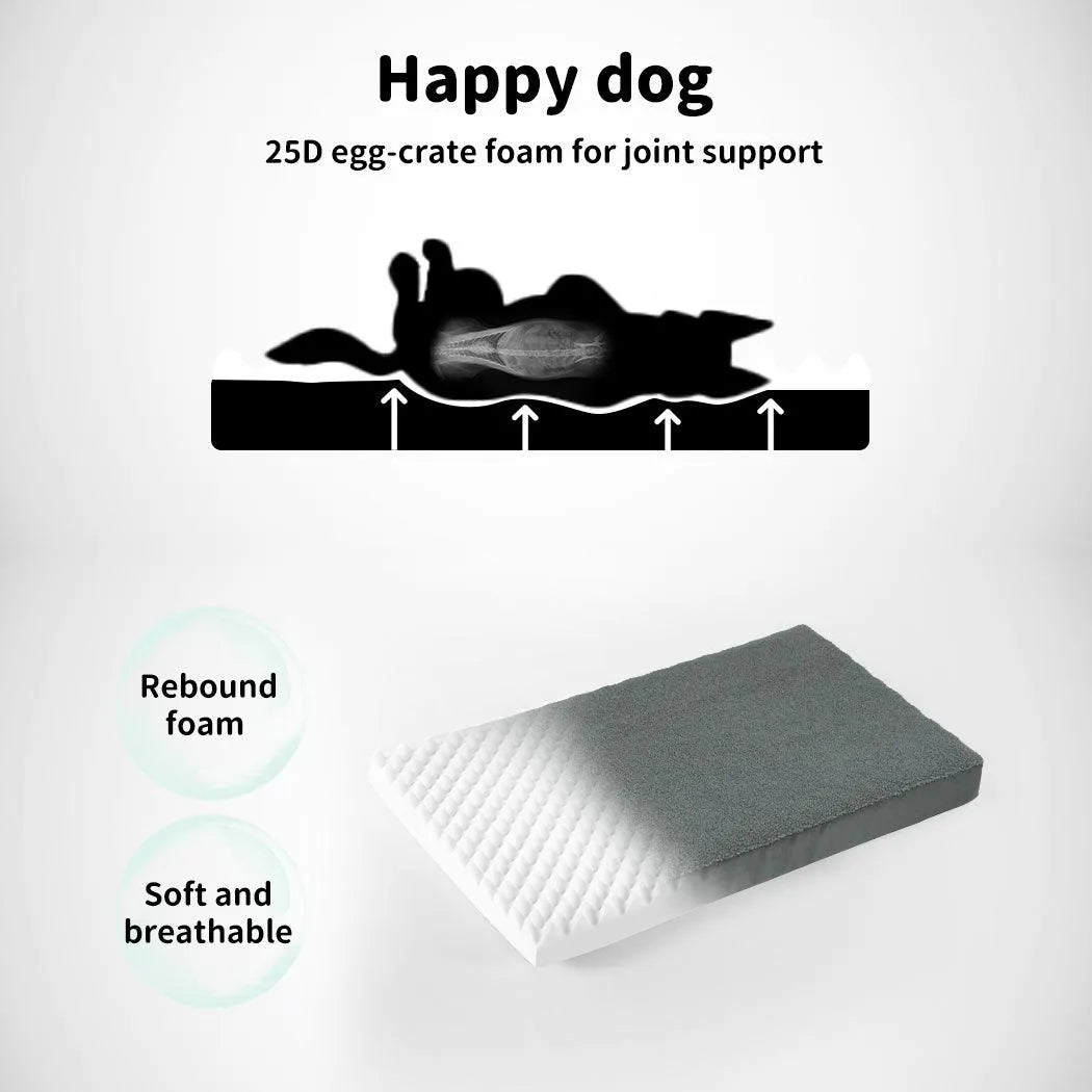 Pet Bed Sleep Calming Orthopaedic Foam Mattress Removable Washable