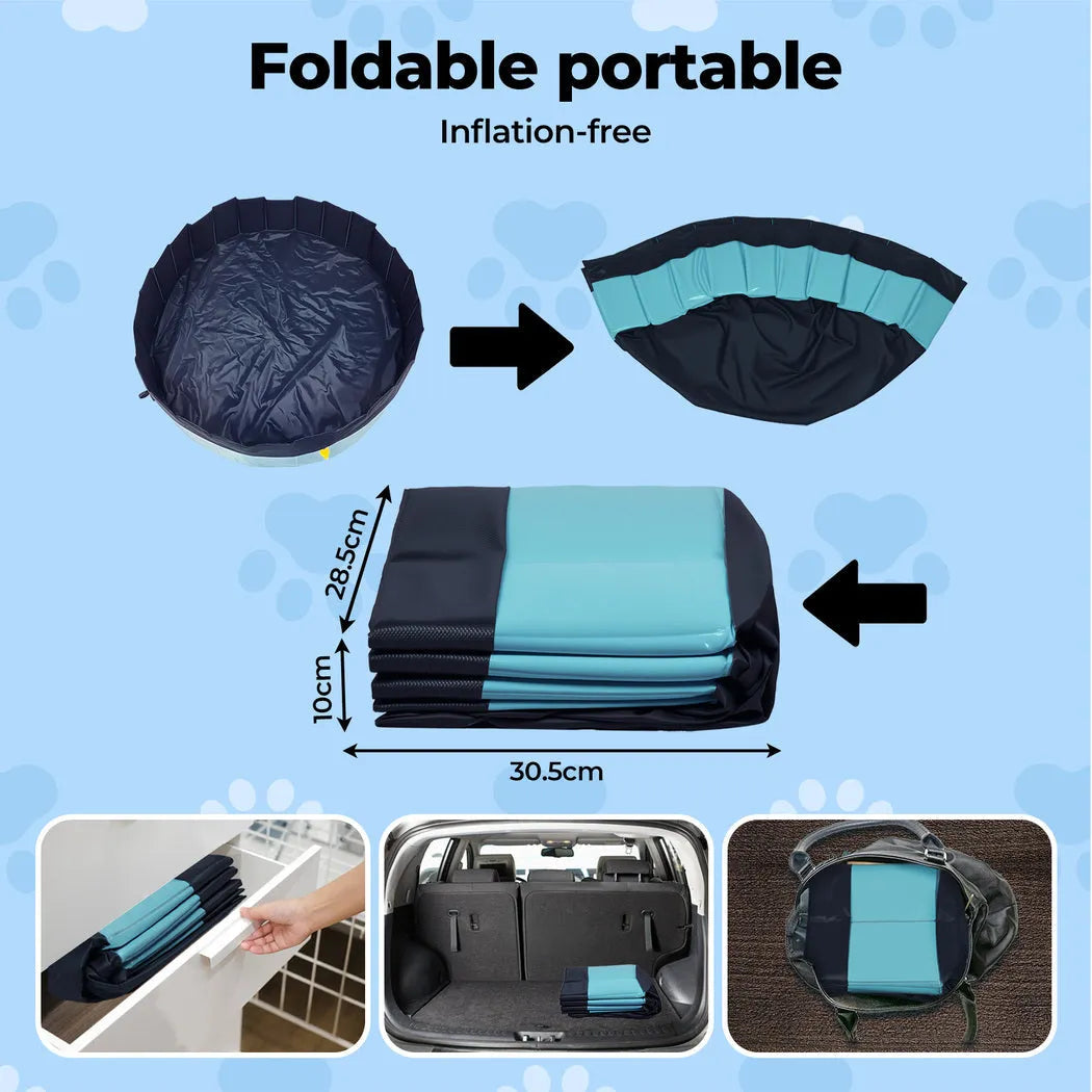 Pet Dog Pool – Folding 2-in-1 Splash Bath Tub