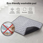Dog Potty Tray with Grass Mat Washable Puppy Portable Training Toilet